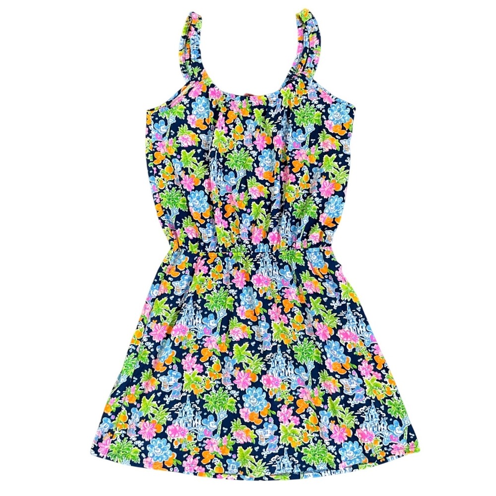 Lilly Pulitzer x Disney Loro Romper Mickey Minnie Floral Skort Cotton Size M NWT - Picture 8 of 11
